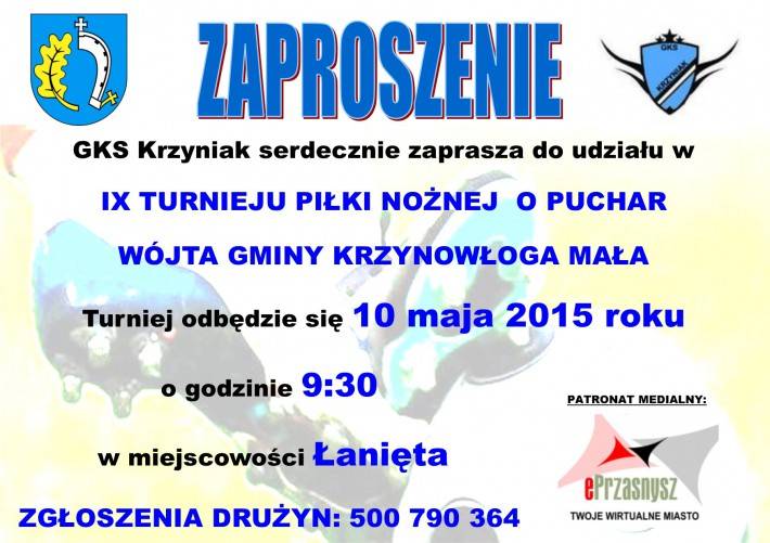 IX Turniej Piłki Nożnej o Puchar Wójta Gminy Krzynowłoga Mała