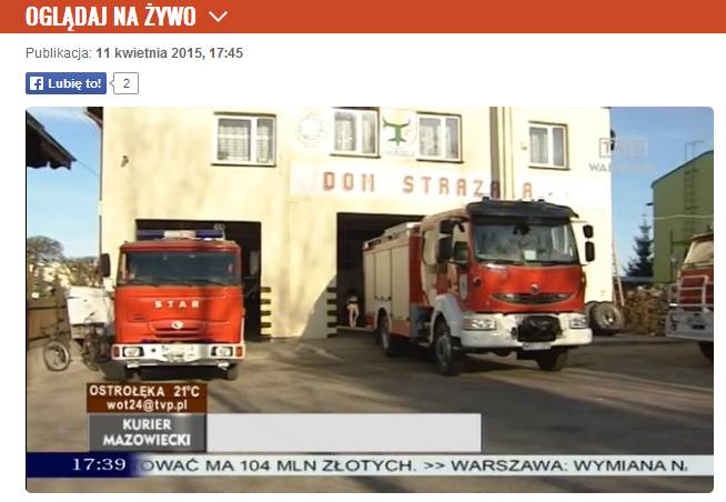 Jednostka OSP z Chorzel gościem Kuriera Mazowieckiego