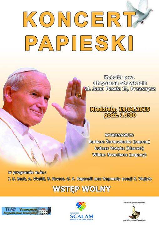 KONCERT PAPIESKI - zaproszenie
