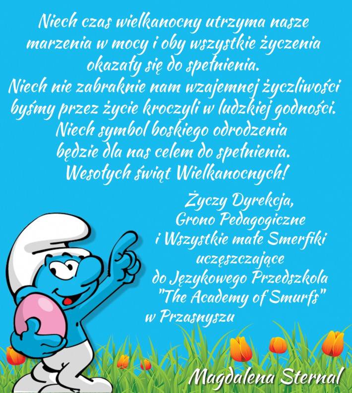 Smerfowe Życzenia Wielkanocne dla mieszkańców