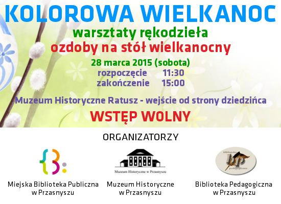 KOLOROWA WIELKANOC - zaproszenie na warsztaty