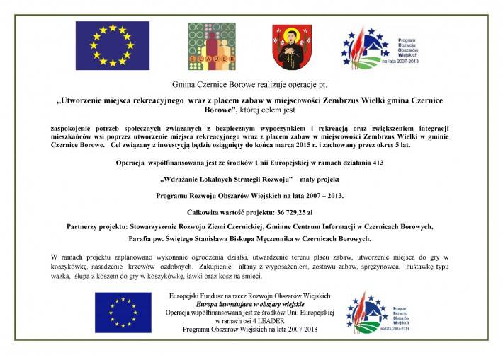 Nowe projekty w gminie Czernice Borowe