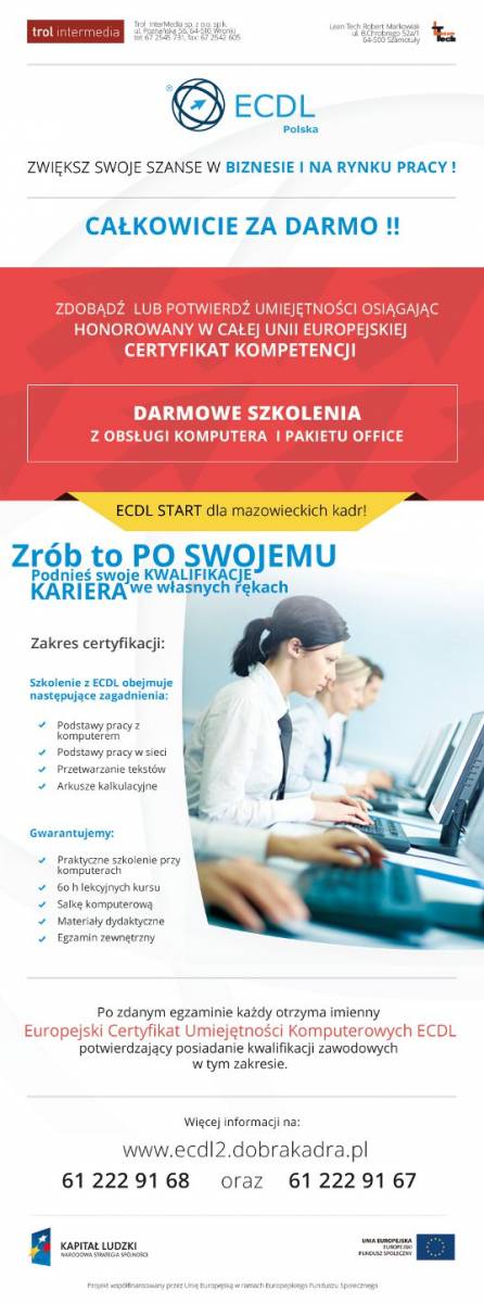 ECDL START dla mazowieckich kadr