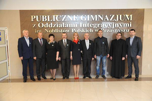 Uroczyste otwarcie hali sportowej w Publicznym Gimnazjum w Przasnyszu