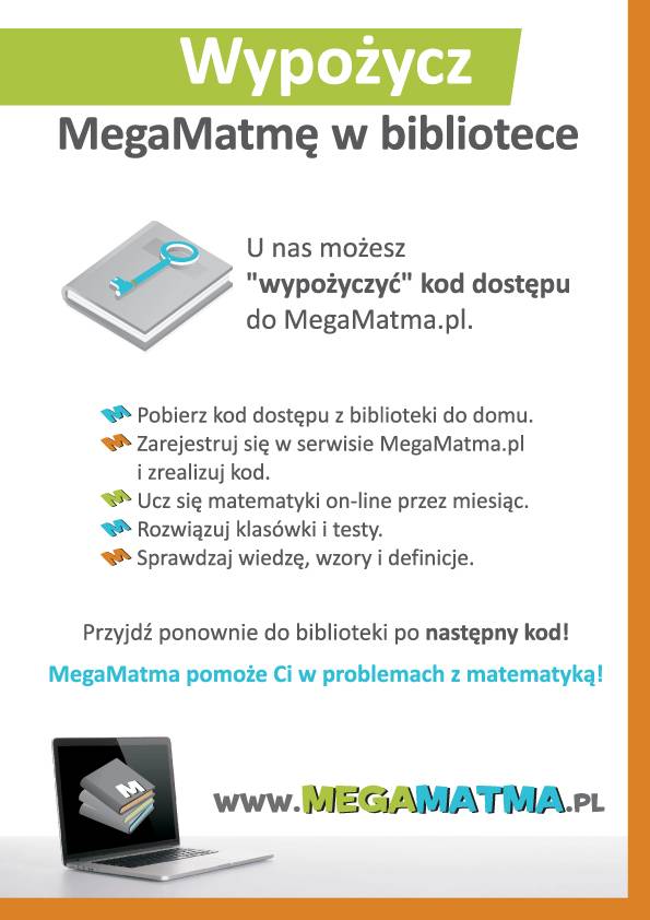 Bogate: WYPOŻYCZ MegaMatmę w bibliotece!