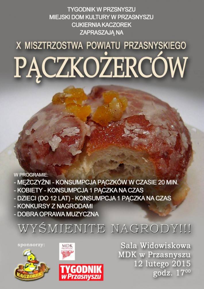 X Mistrzostwa Powiatu Przasnyskiego PĄCZKOŻERCÓW