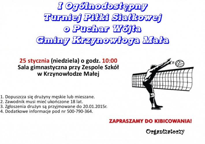 Turniej siatkarski w Krzynowłodze