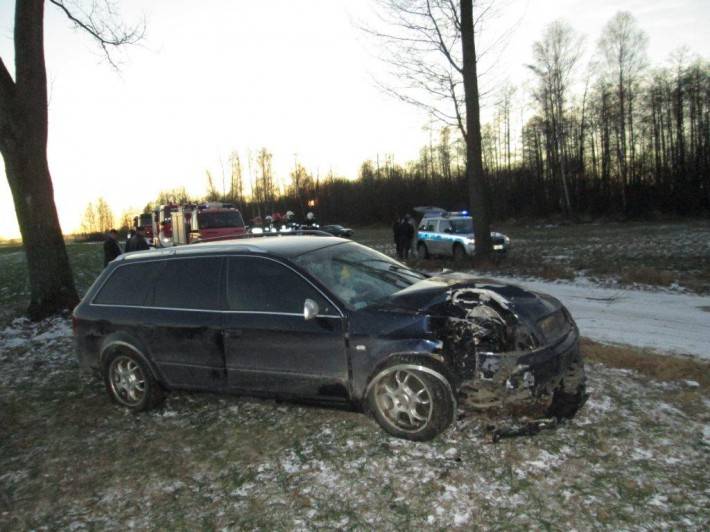 Wypadek w Krzynowłodze Małej (ZDJĘCIA)