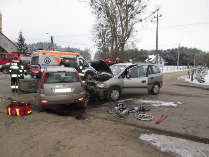 Wypadek w Krukowie (ZDJĘCIA)
