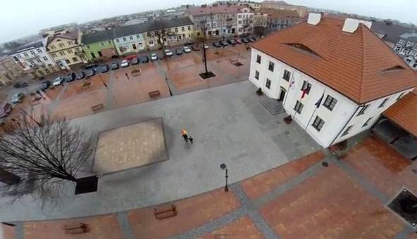 Przasnyski Rynek z lotu ptaka