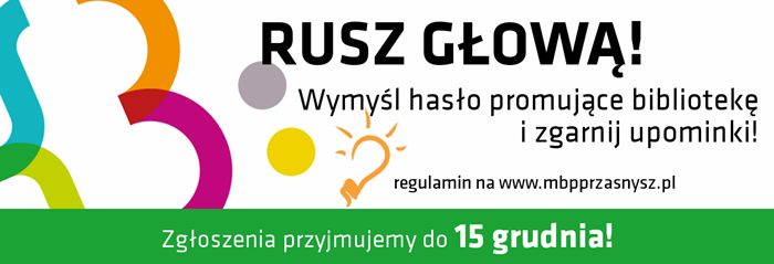 Konkurs na hasło promujące bibliotekę