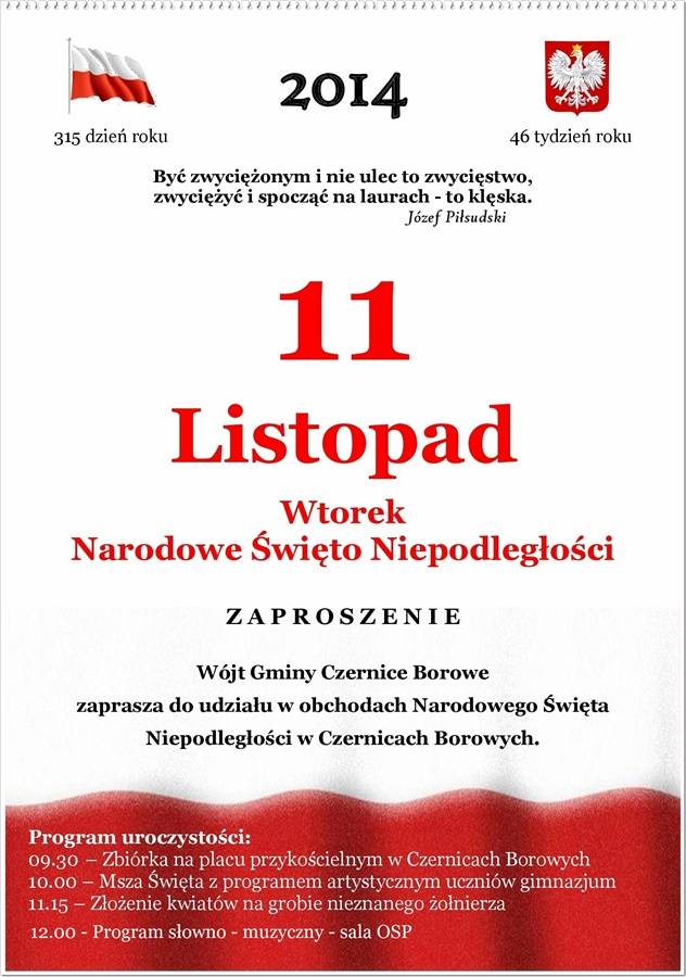 Czernice Borowe: Narodowe Święto Niepodległości