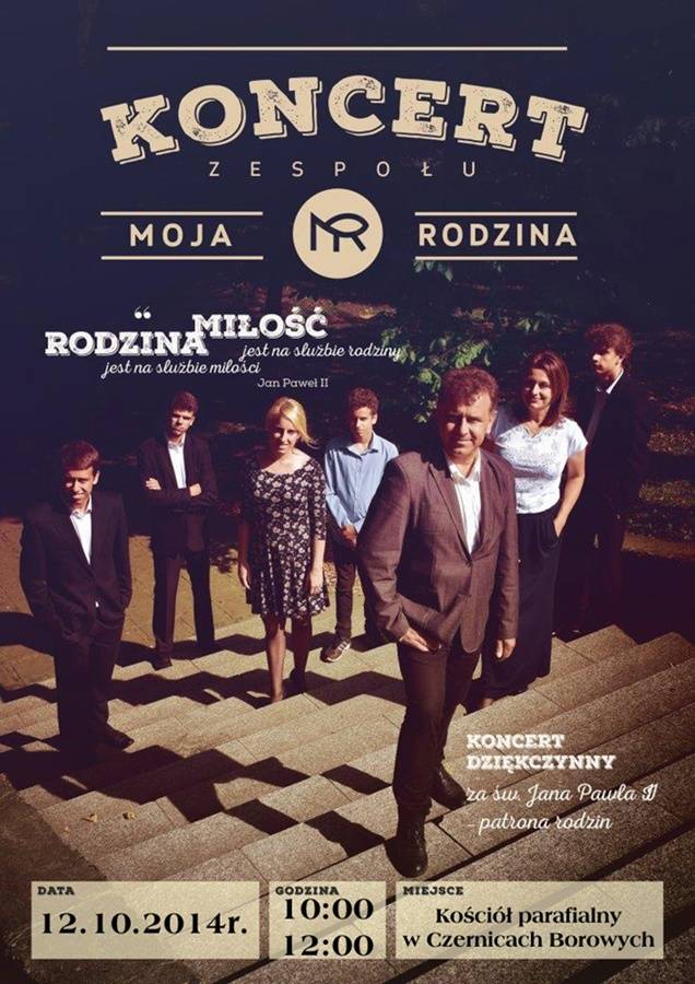 Czernice Borowe: Koncert zespołu Moja Rodzina