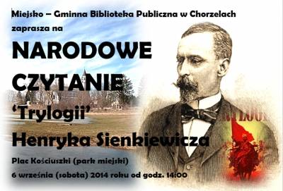 MojeChorzele.pl: Narodowe Czytanie w Chorzelach 