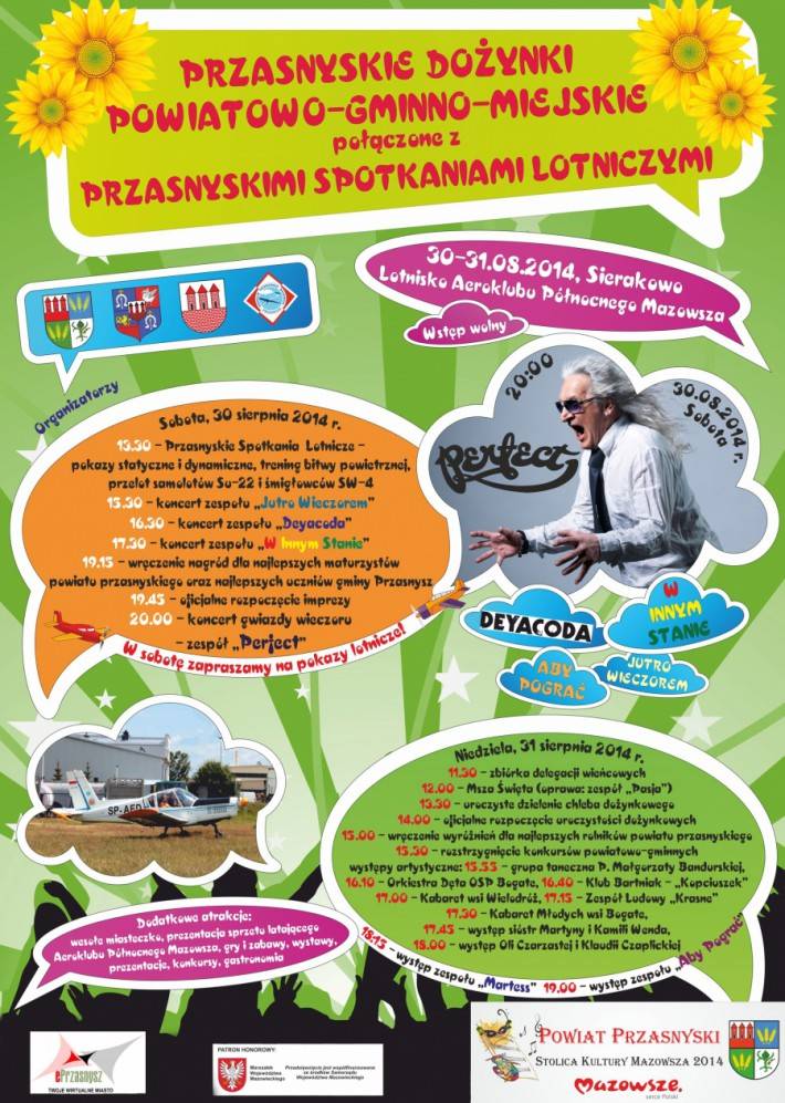 Przasnyskie Dożynki Powiatowo - Gminno - Miejskie połączone z Przasnyskimi Spotkaniami Lotniczymi