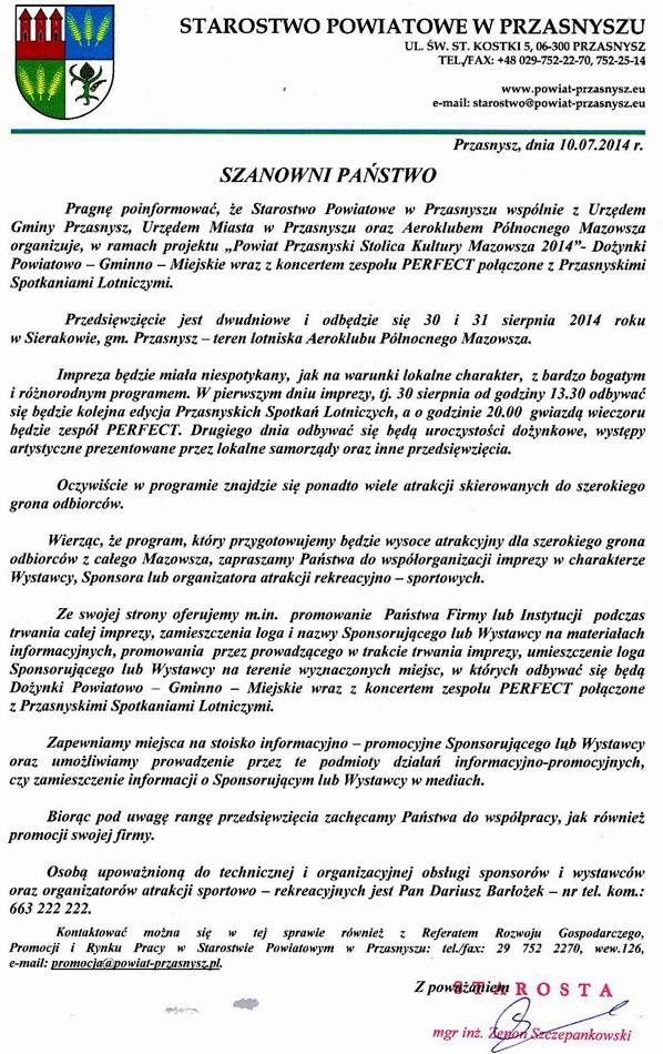 Dożynki Powiatowo - Gminno - Miejskie 2014