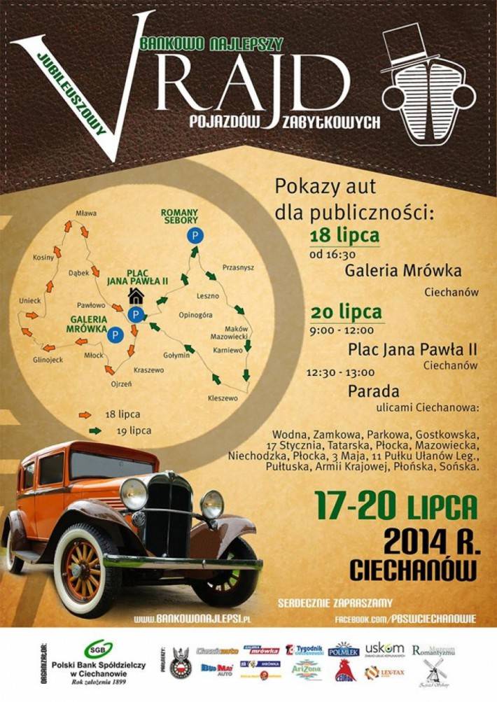 V Rajd Pojazdów Zabytkowych - postój w Romanch Seborach 