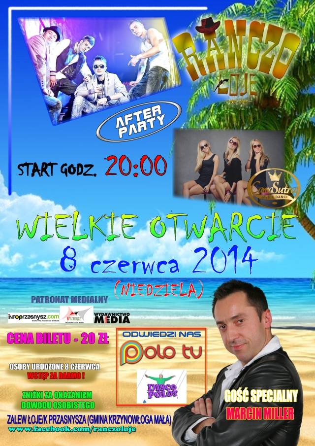 Marcin Miller i Polo TV na otwarciu 