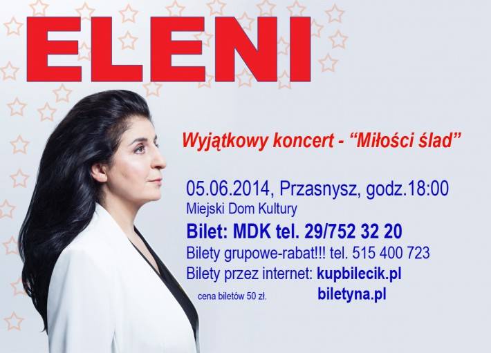 Eleni już jutro w Przasnyszu!