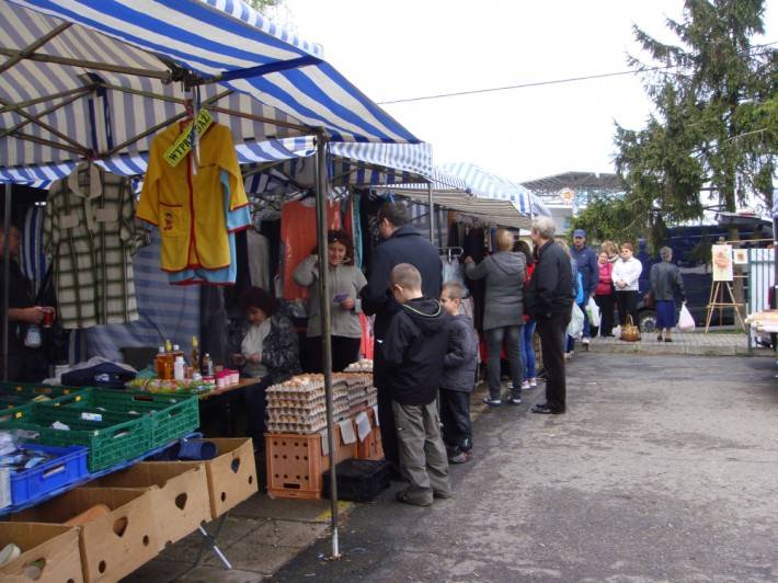 Kampania do Europarlamentu na przasnyskich bazarach