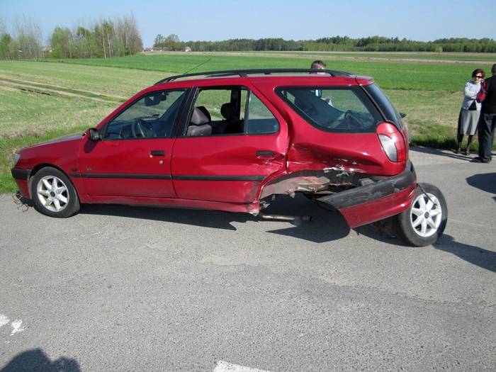 Wypadek w Rembielinie (ZDJĘCIA)