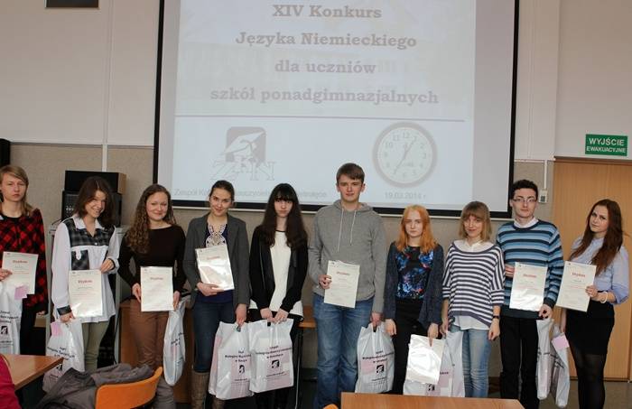 XIV KONKURS JĘZYKA NIEMIECKIEGO ROZSTRZYGNIĘTY