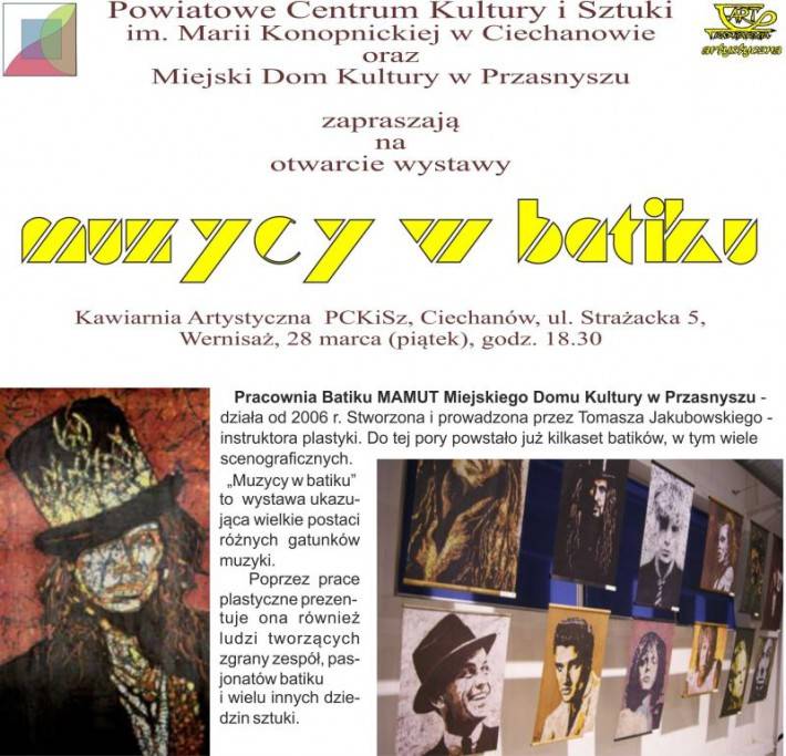 MójCiechanów.pl: MUZYCY W BATIKU w Ciechanowie
