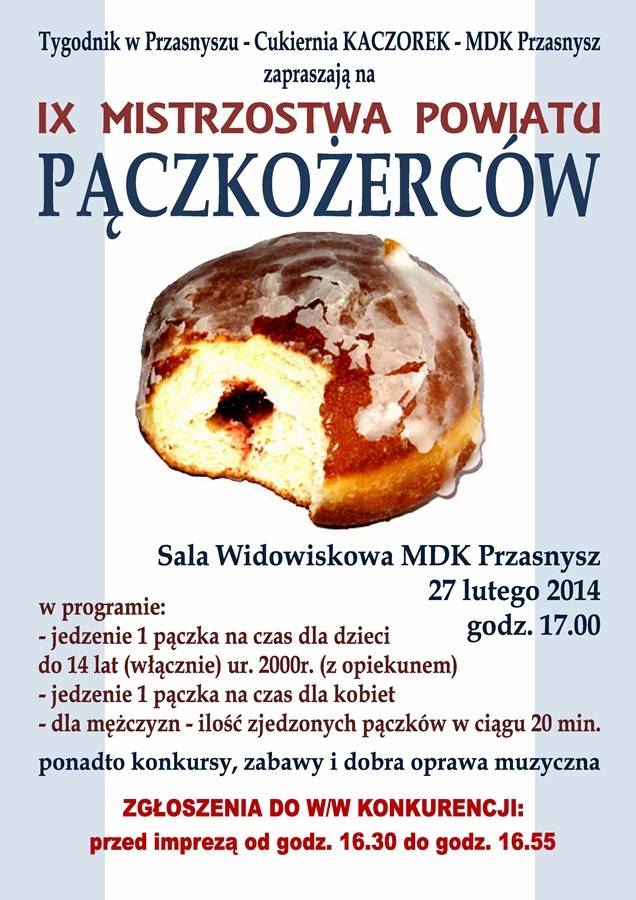 IX Mistrzostwa Powiatu PĄCZKOŻERCÓW