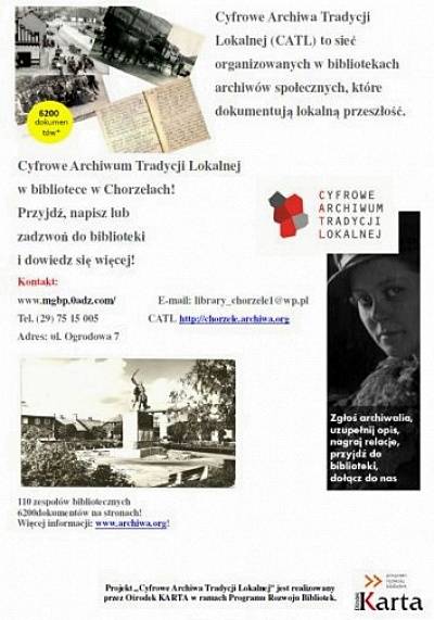 MojeChorzele.pl: Cyfrowe Archiwum Tradycji Lokalnej w bibliotece w Chorzelach