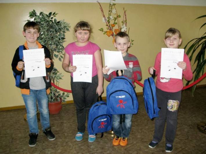 Wyróżnieni uczniowie w konkursie pn.