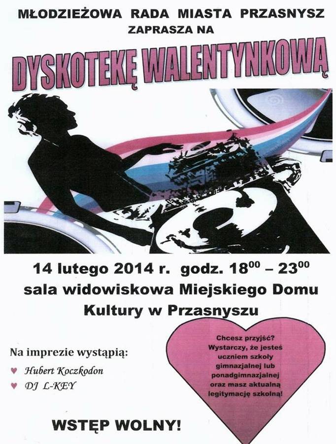 Dyskoteka walentynkowa