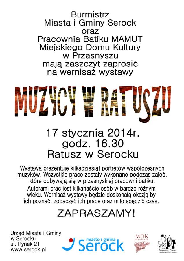 Kolejna wystawa Pracowni Batiku MAMUT - zapraszamy na wernisaż! 