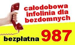 Nie zapominajmy o bezdomnych: infolinia 987