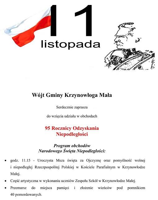 Krzynowłoga Mała: Obchody Święta Niepodległości