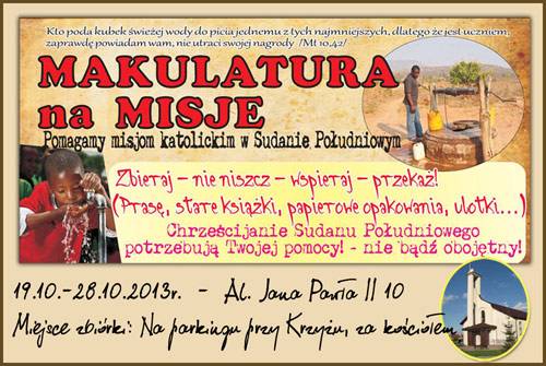Makulatura na Misje