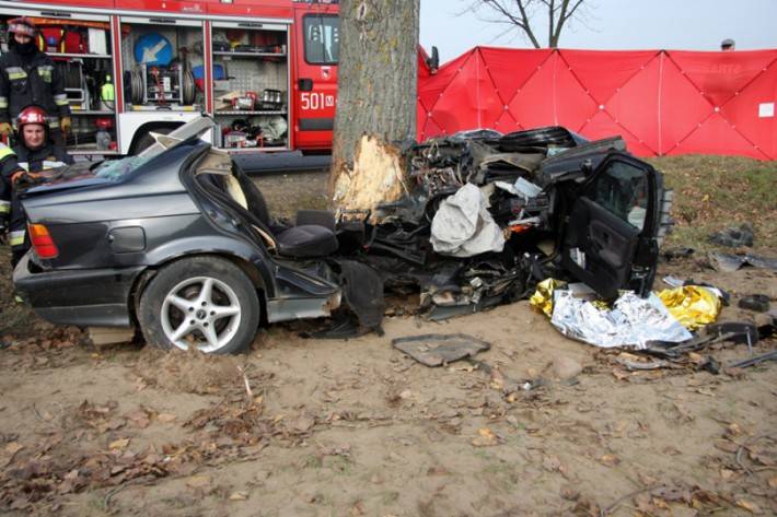 Tragiczny wypadek, kierowca nie żyje