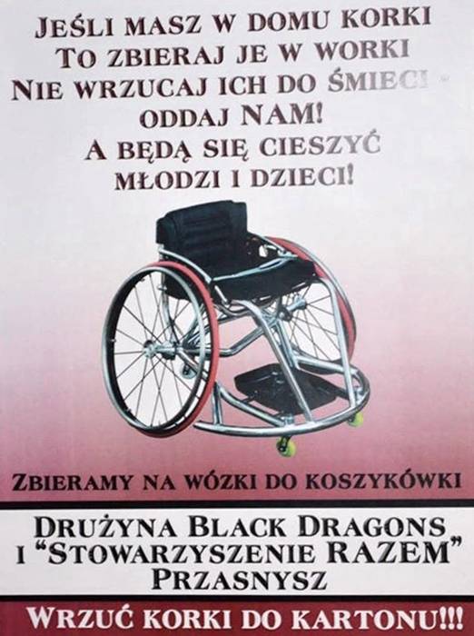 Wózki za korki i makulaturę