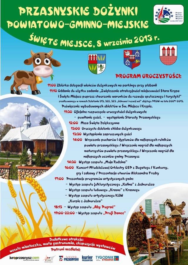 PRZASNYSKIE DOŻYNKI POWIATOWO – GMINNO – MIEJSKIE, ŚWIĘTE MIEJSCE 2013