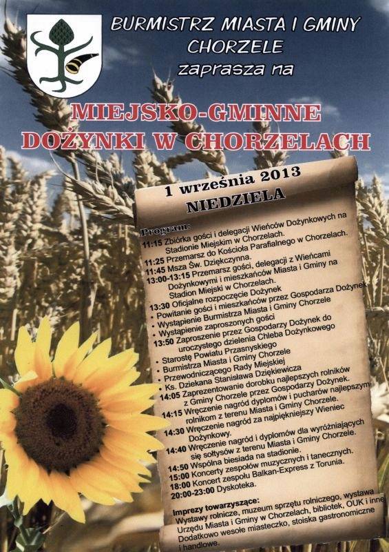 Miejsko-Gminne Dożynki w Chorzelach