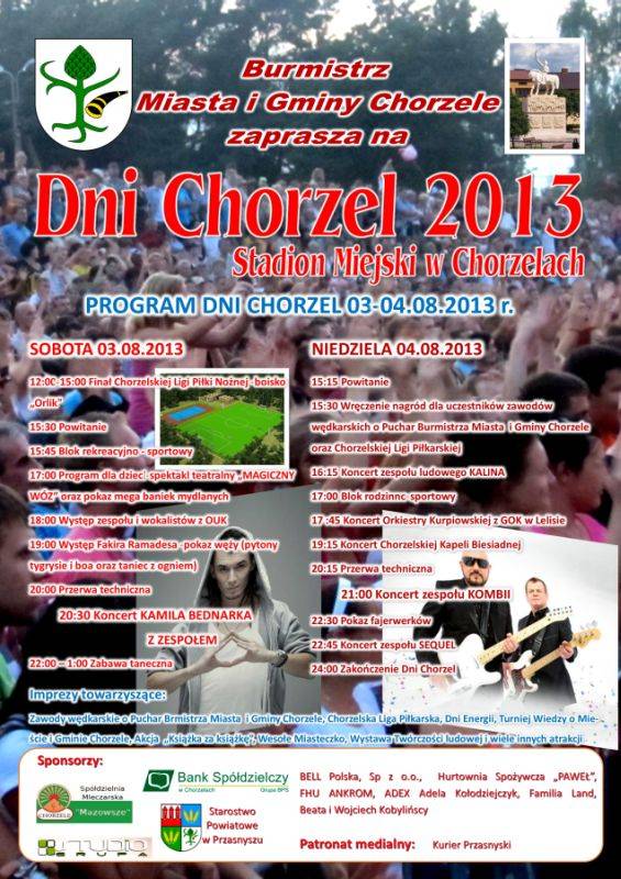 Zapraszamy na Dni Chorzel 2013
