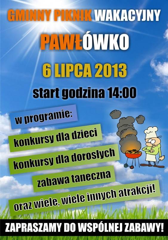 Piknik Wakacyjny w Pawłówku