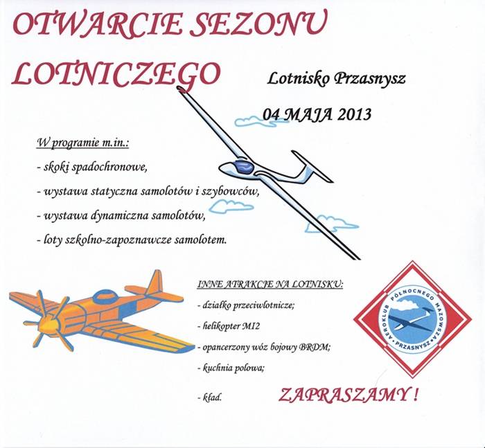Otwarcie sezonu lotniczego