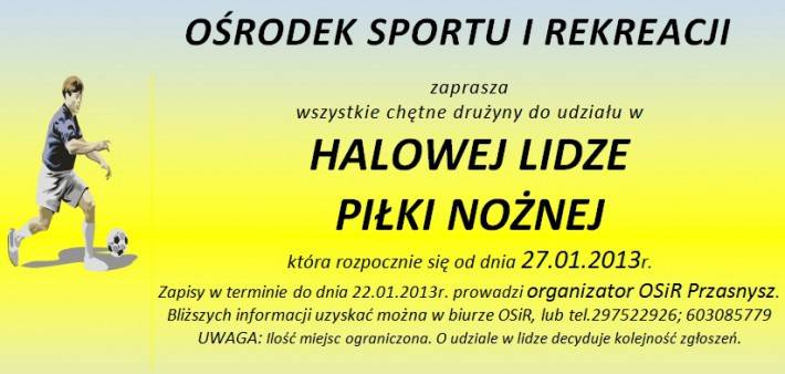 Halowa liga piłki nożnej