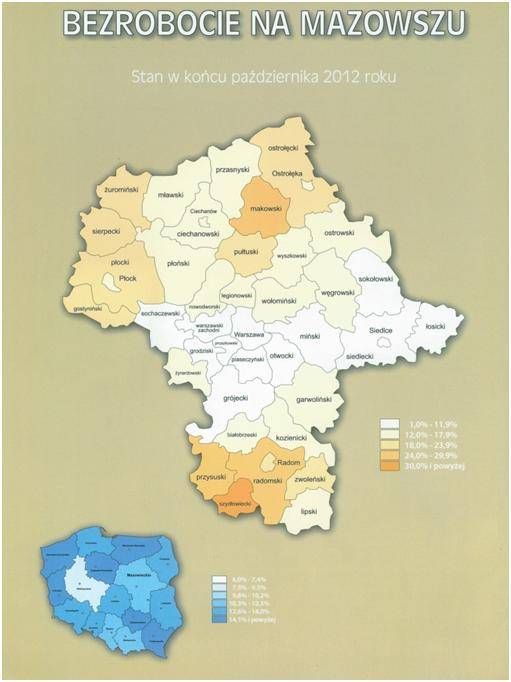 Stosunkowo niskie bezrobocie w powiecie przasnyskim