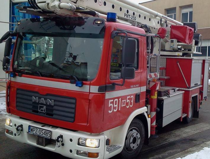 Pożar w nieużytkowanej chlewni