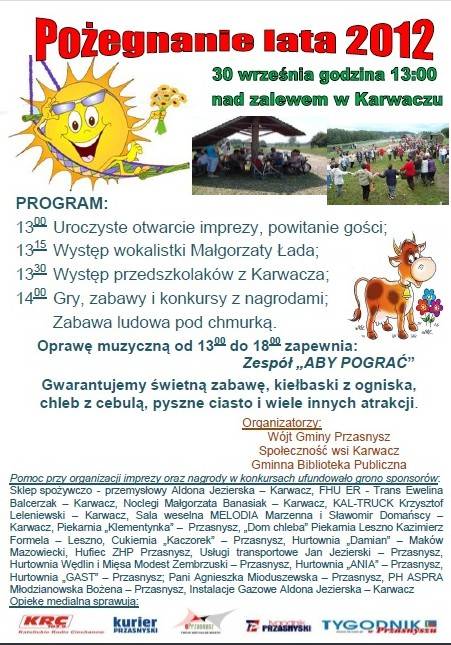 Pożegnanie lata 2012