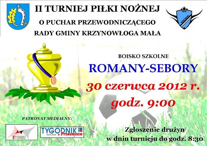 II Turniej Piłki Nożnej o Puchar przewodniczącego Rady Gminy Krzynowłoga Mała