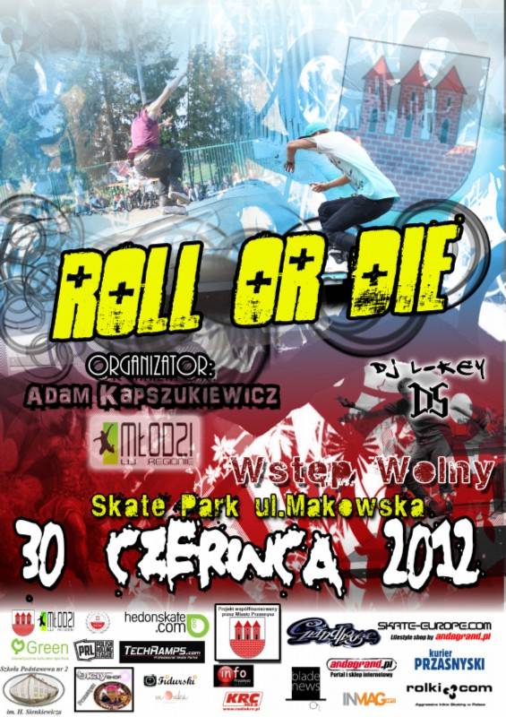 Pierwsze przasnyskie ligowe zawody w dziedzinie jazdy agresywnej na rolkach “Roll or Die
