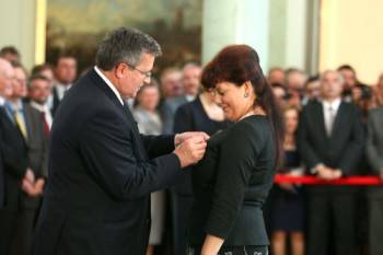 Wójt Gminy Przasnysz odznaczona przez Prezydenta RP (Zdjęcia)