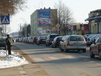 Protest w Przasnyszu. Kierowcy przeciw drogim paliwom (zdjęcia)